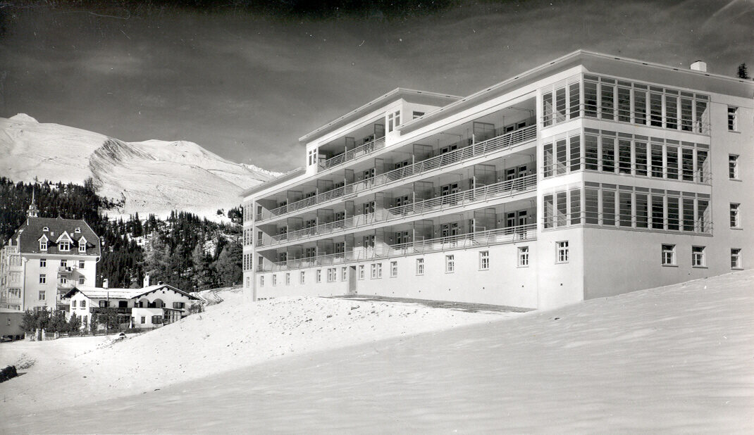 Historisches Bild der Klinik Davos Clavadel