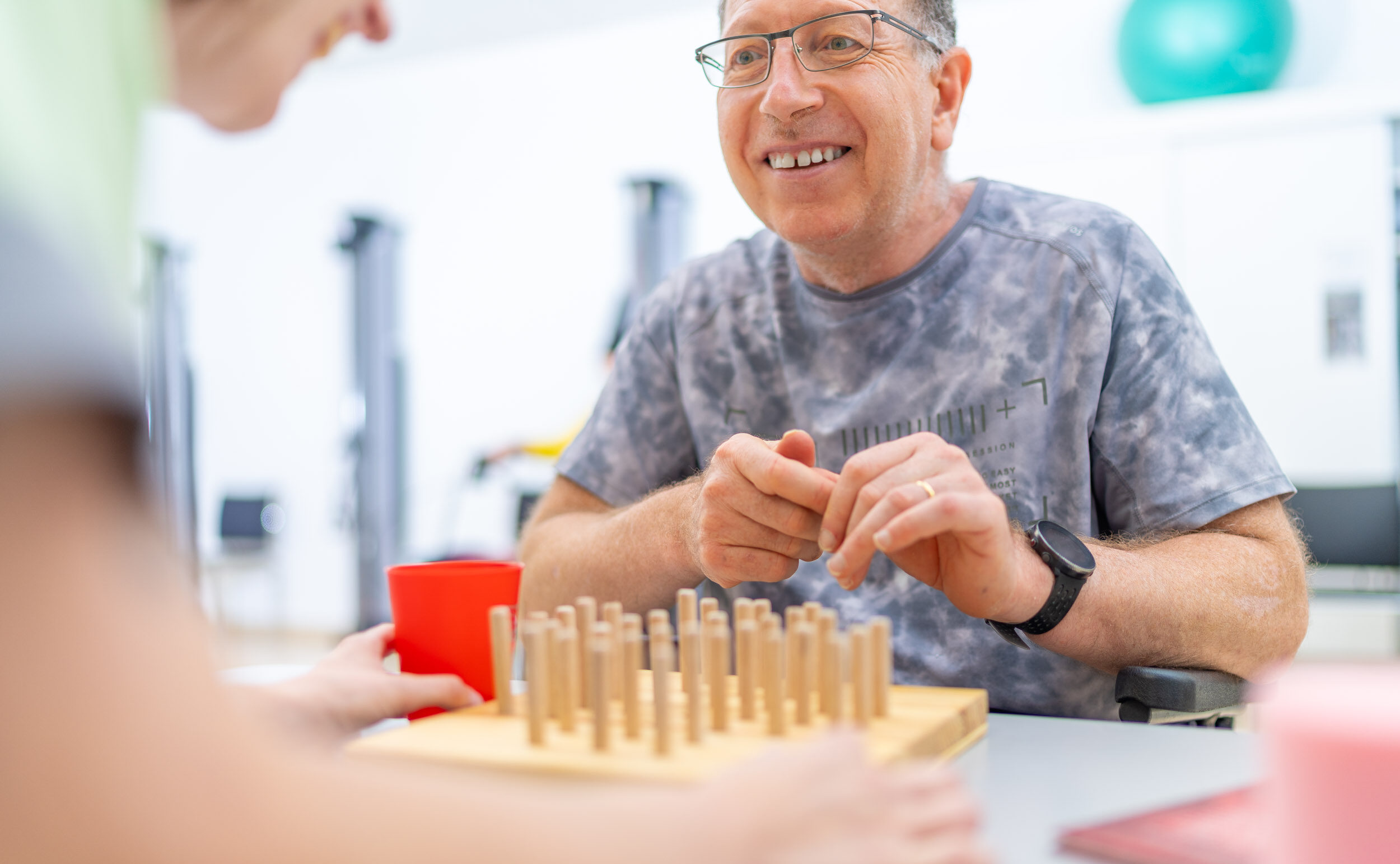 Patient in der Ergotherapie