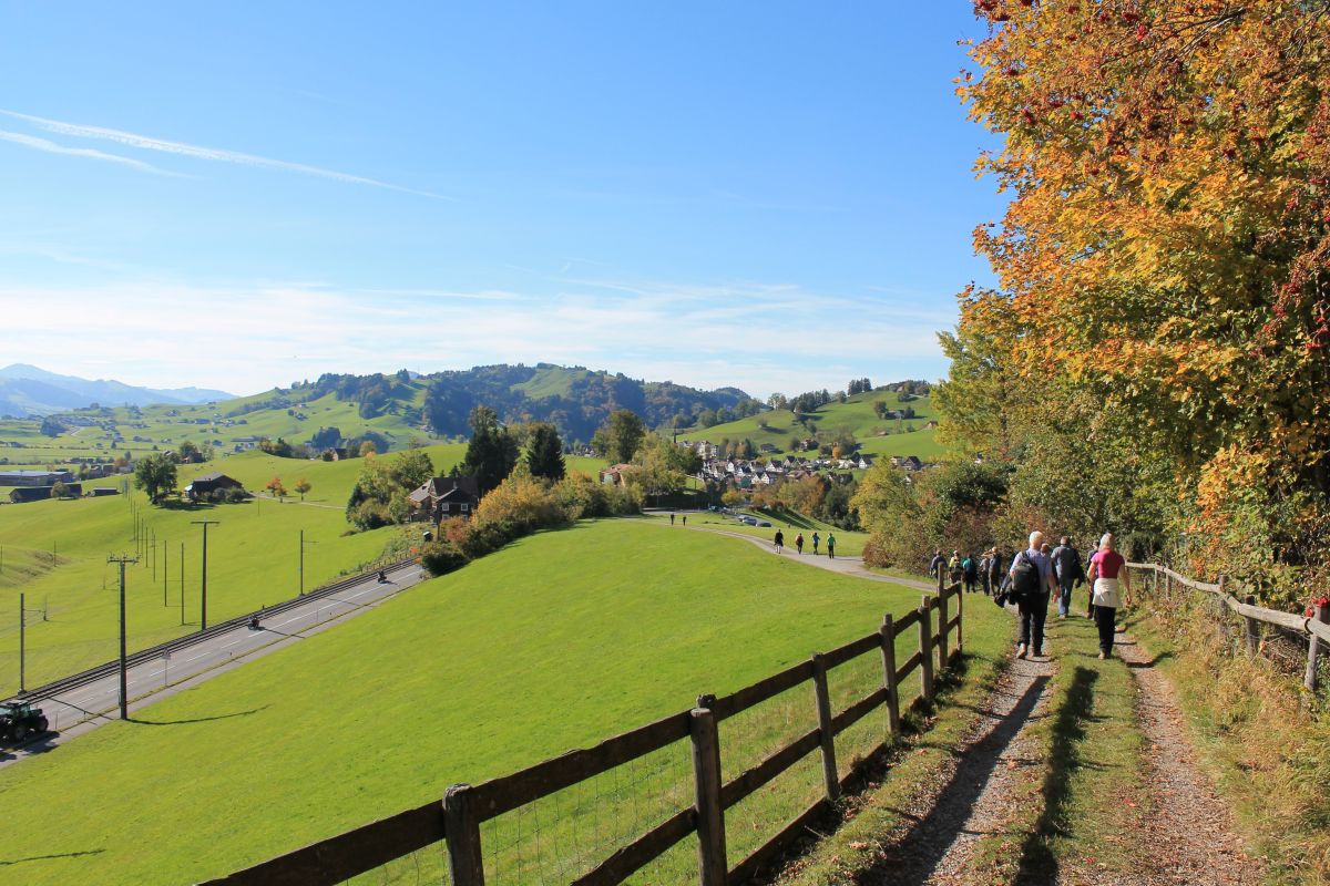 Wanderweg in der Umgebung der Klinik Gais
