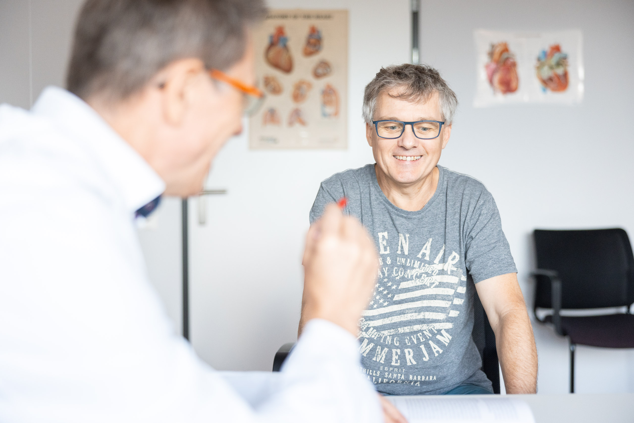 Patient mit Arzt