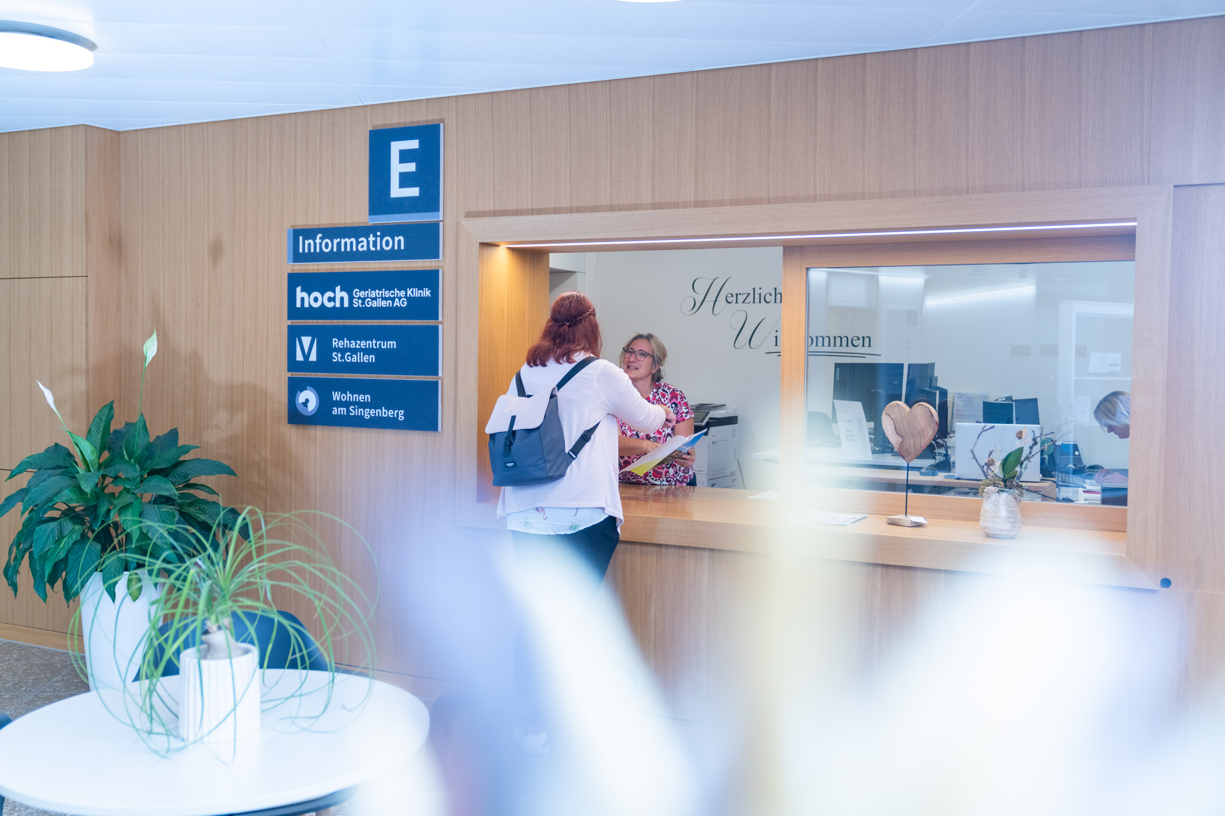 Empfang in der Rehaklinik St.Gallen