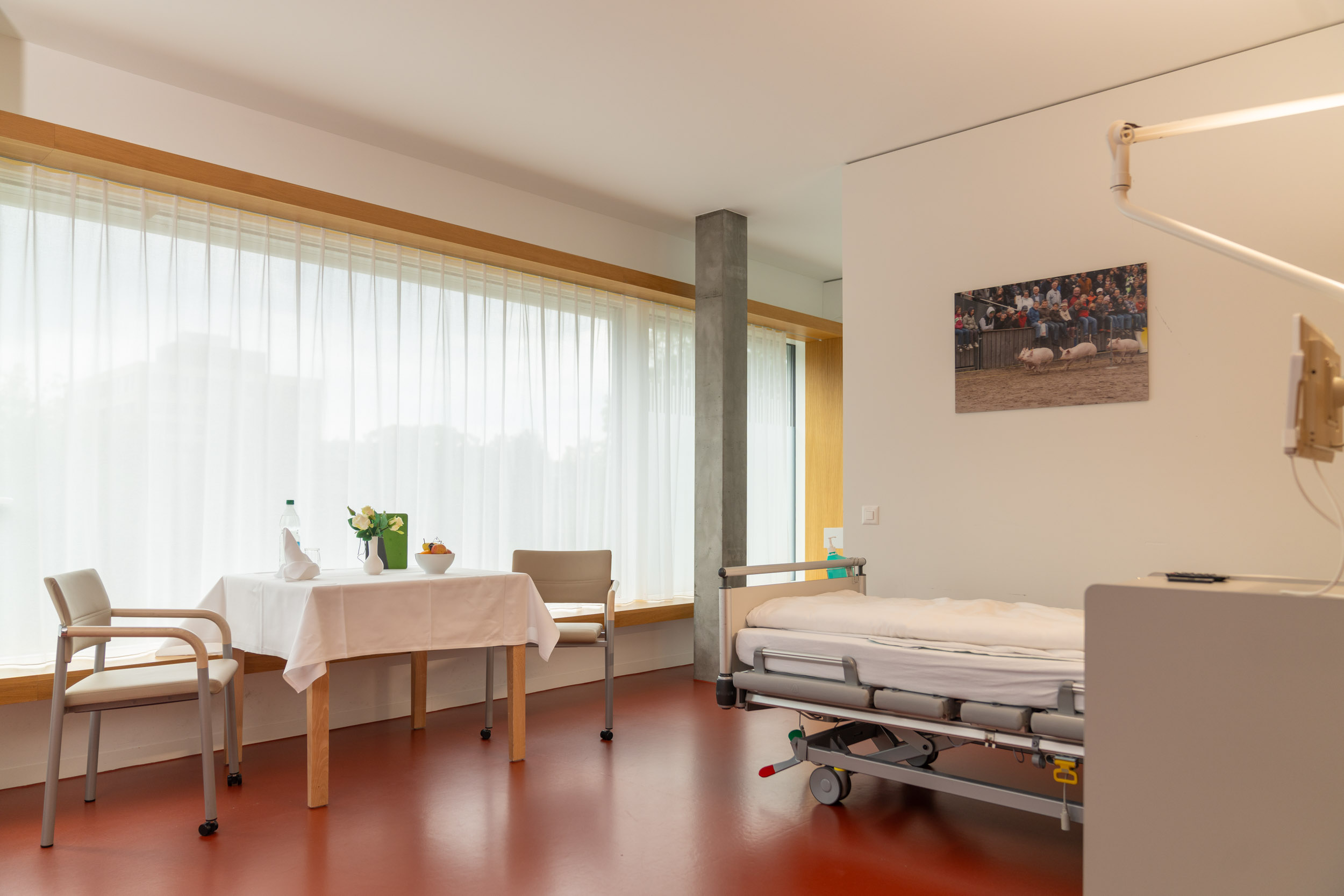 Patientenzimmer in der Rehaklinik St.Gallen